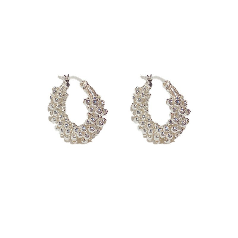 Metal Ball Wrap Earrings