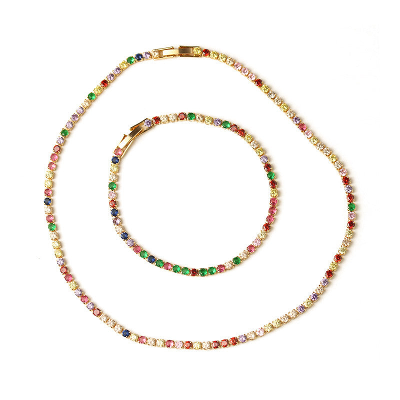 Zirconia Necklace Bracelet Necklace