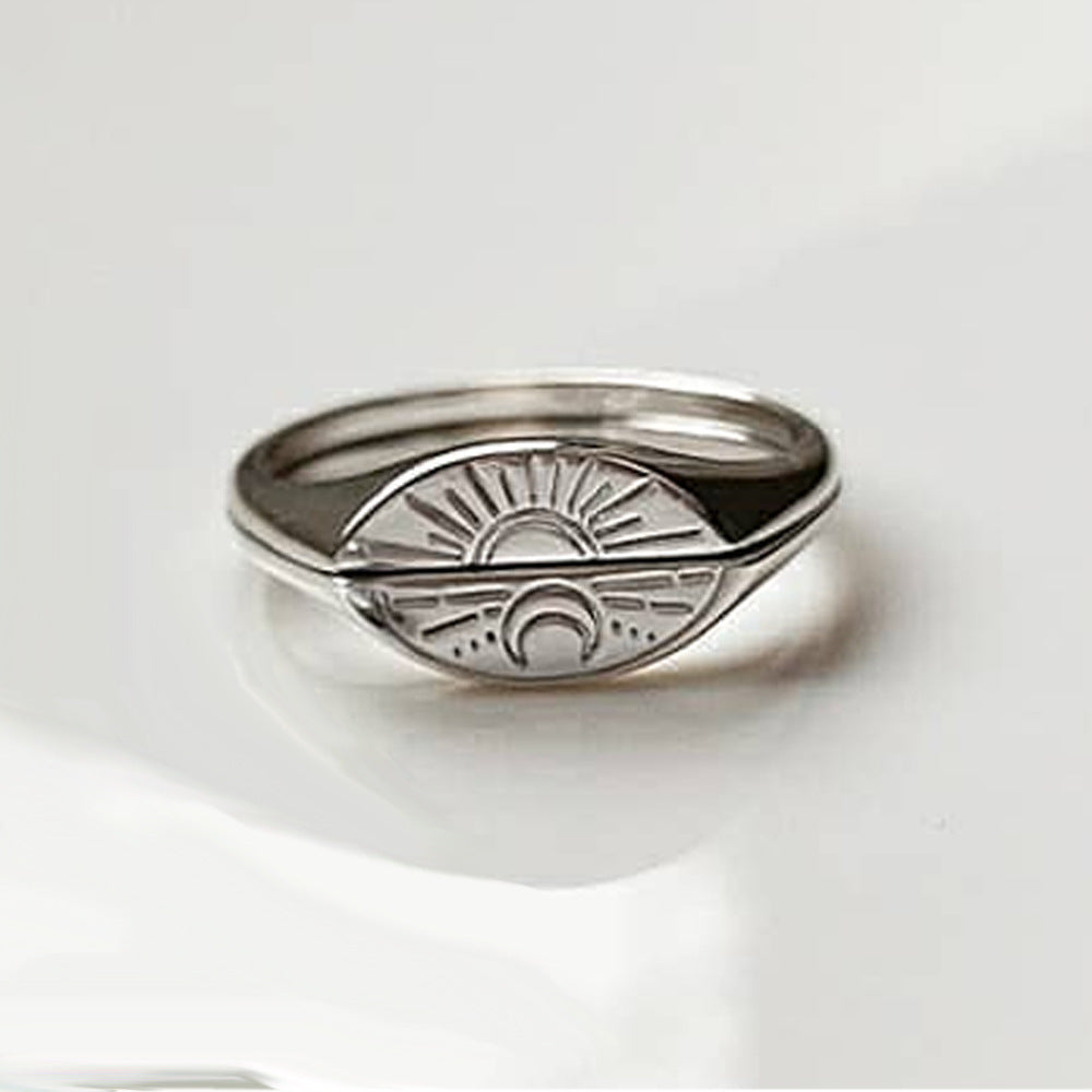 Sun and Moon Pair Ring