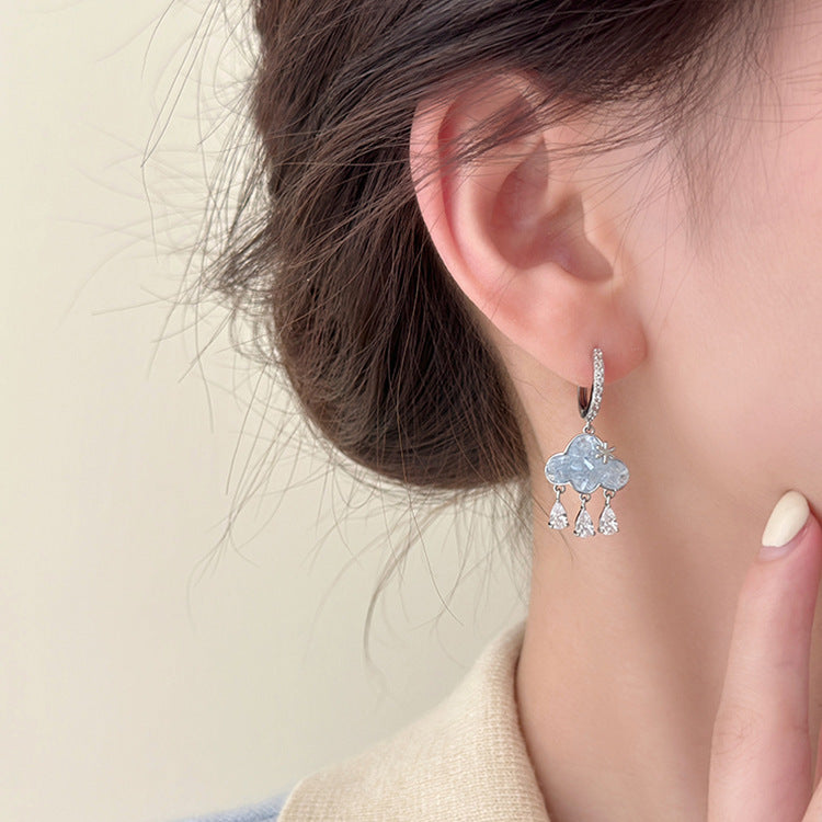 Cute Cloud Zirconia Earrings
