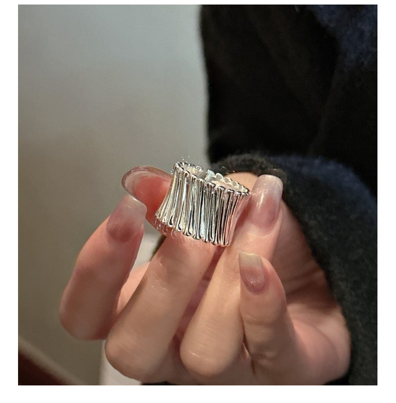 S925 Sterling Silver Curve Ring