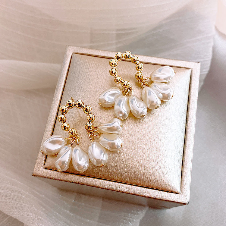 Pearl Hoop Earrings