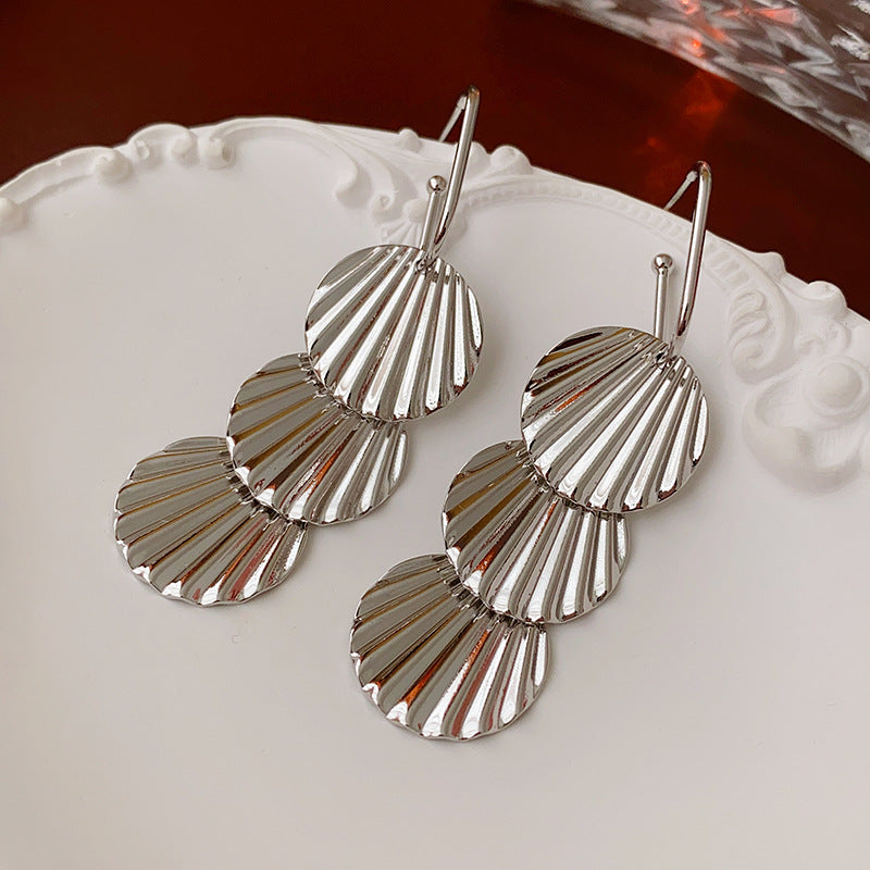 Small Metal Shell Earrings
