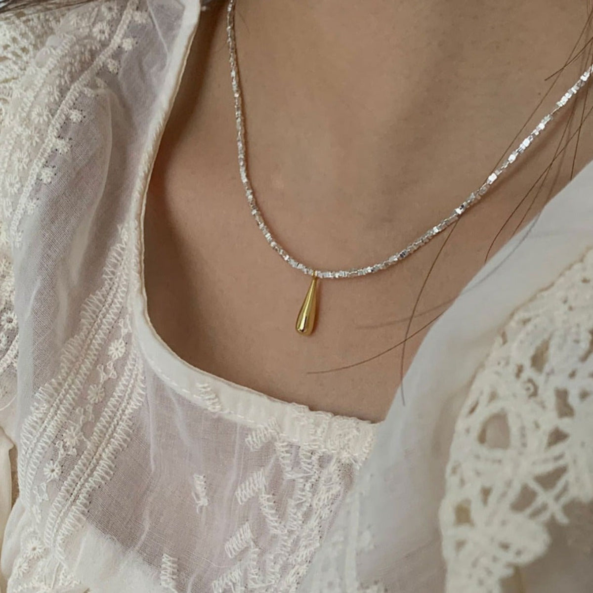 Gold Drops Necklace