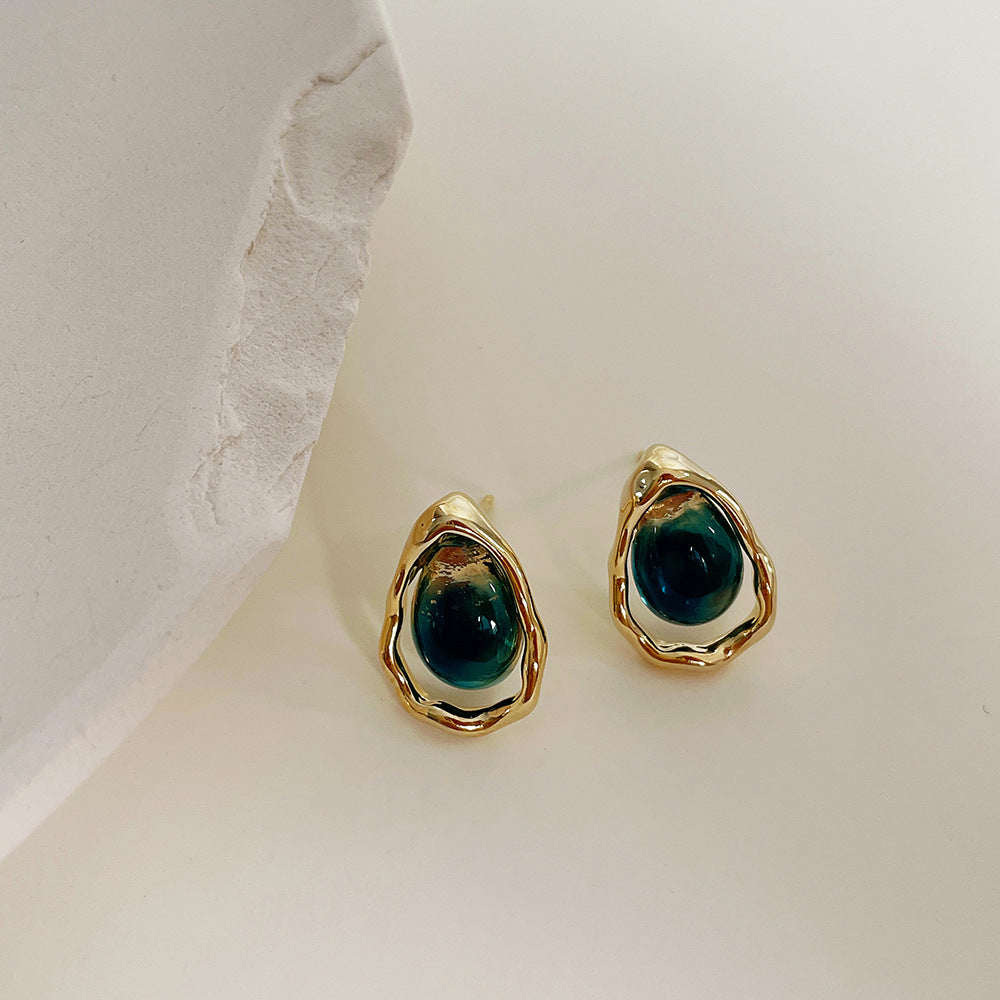 Irregular Small Drop Colored Earrings