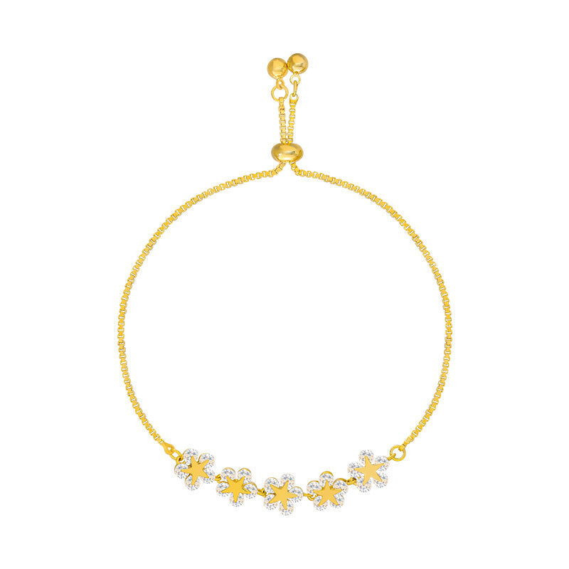 Crystal Flower & Star Bracelet