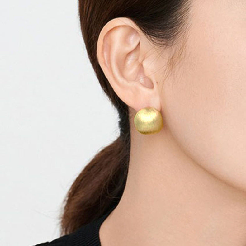 Classic Frosted Orb Earrings