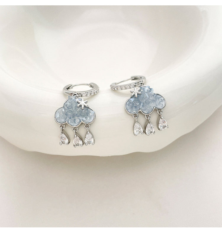 Cute Cloud Zirconia Earrings