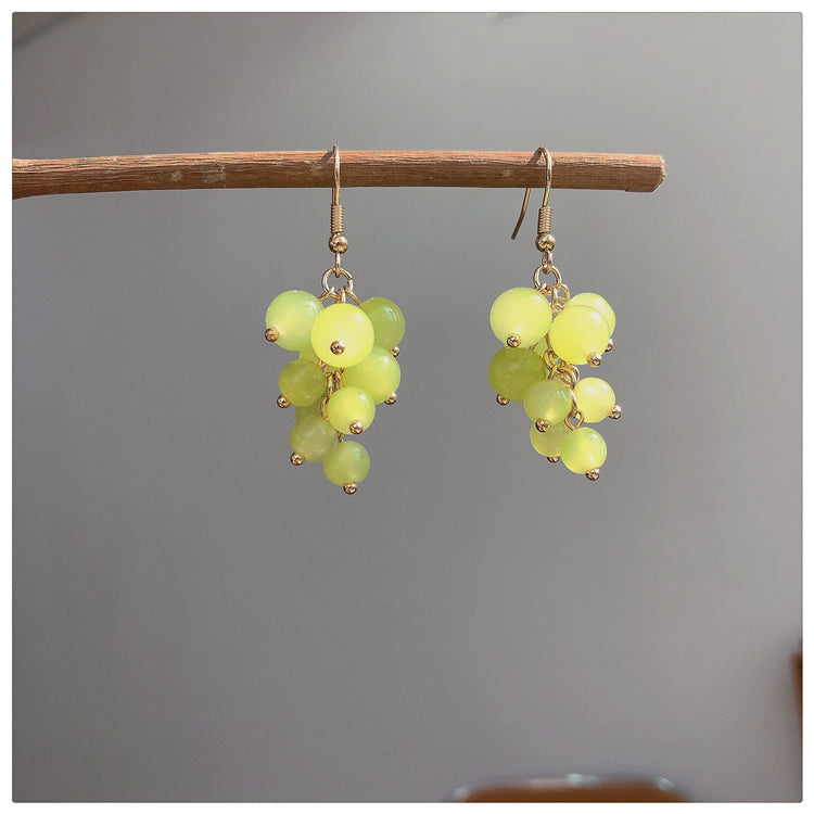 Green Grape Earrings
