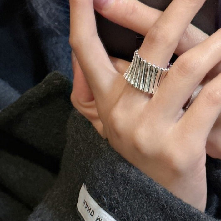 S925 Sterling Silver Curve Ring