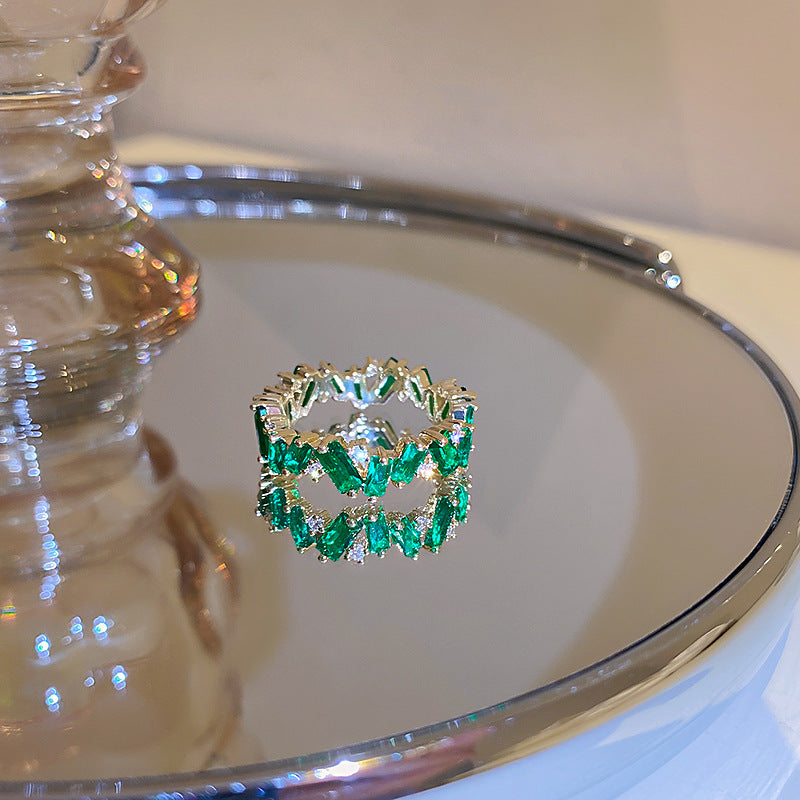 Emerald Zirconia Ring
