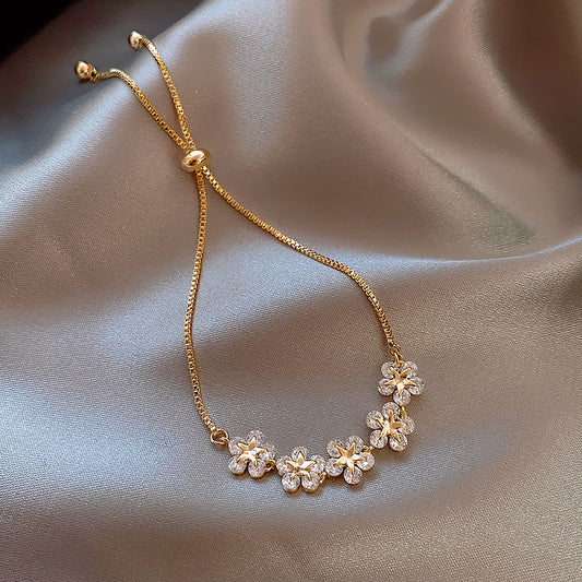 Crystal Flower & Star Bracelet