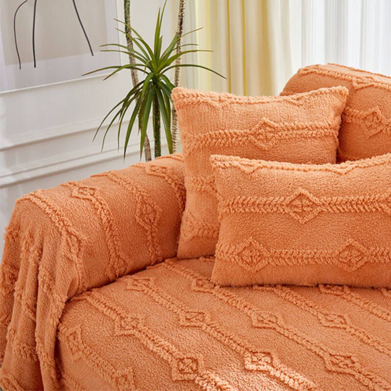 Soft Warm Faux Fur Sofa Covers , Throws Blankets Sofa Slipcovers for Dogs Pet Couch Protector