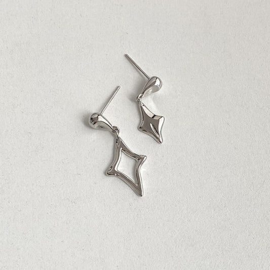 Asymmetrical Quadrangle Earrings