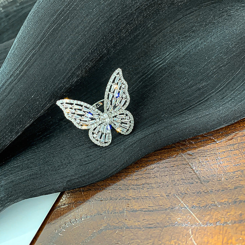 Crystal Butterfly Ring