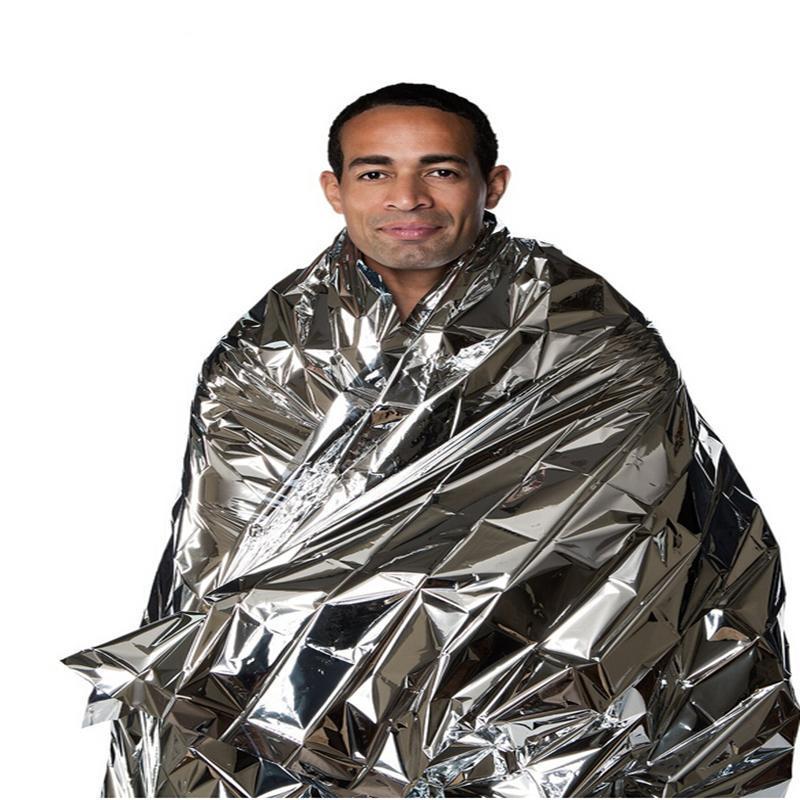 10pcs ( 210*130CM)  Emergency Outdoor Survival Blanket - Silver