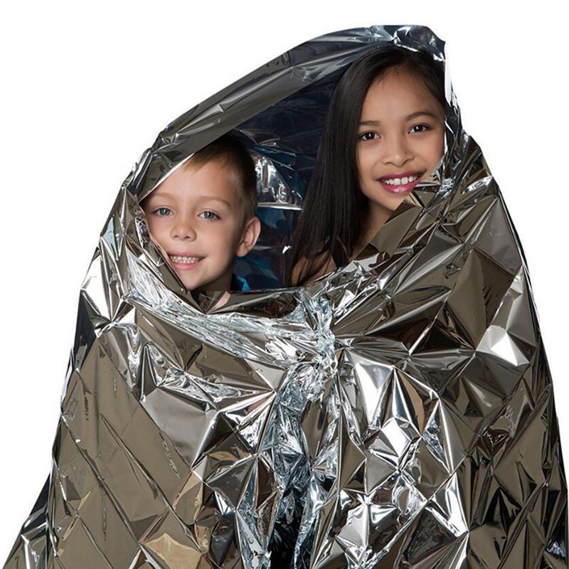 10pcs ( 210*130CM)  Emergency Outdoor Survival Blanket - Silver