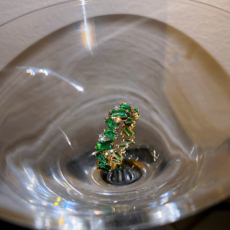 Emerald Zirconia Ring