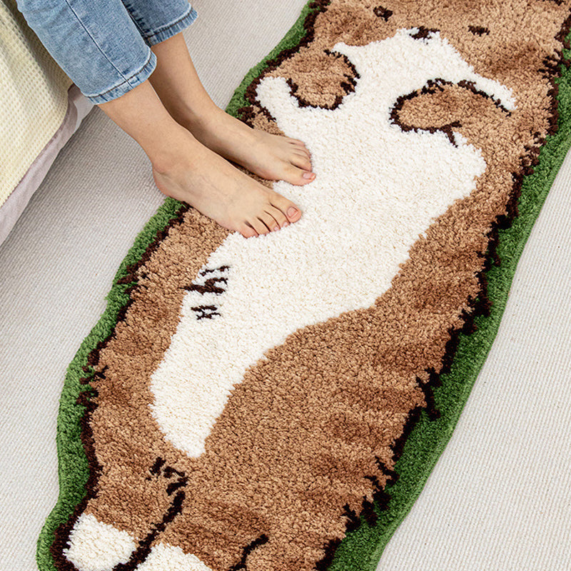 Cat Shaped Irregular Bedroom Rug