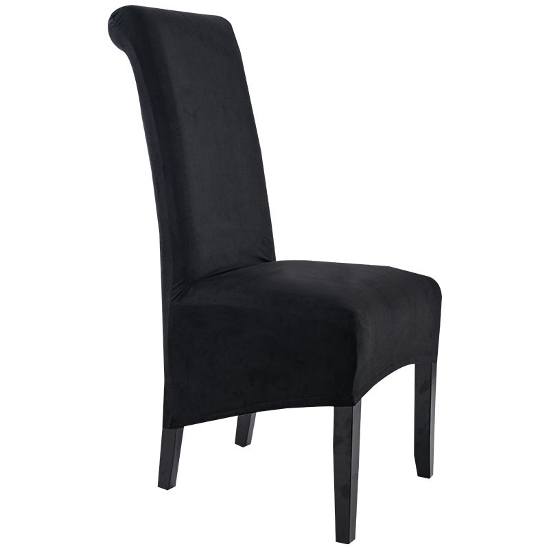 Suede Short Plush XL Size Dining Chair Cover