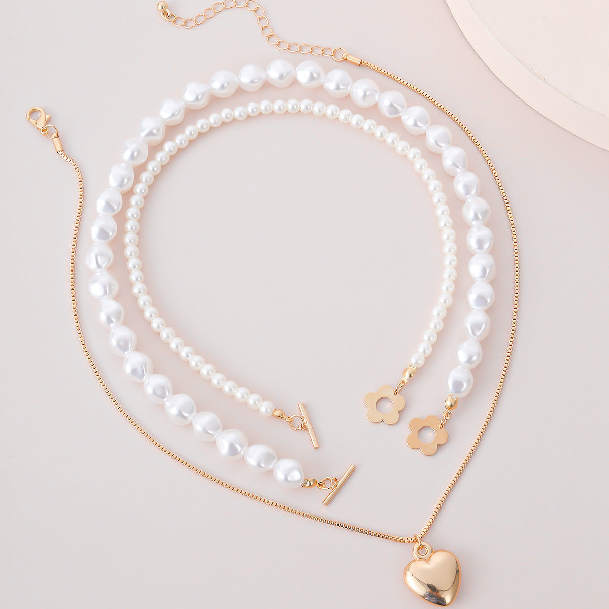 Innocent Heart Pearl Layering Neckalce