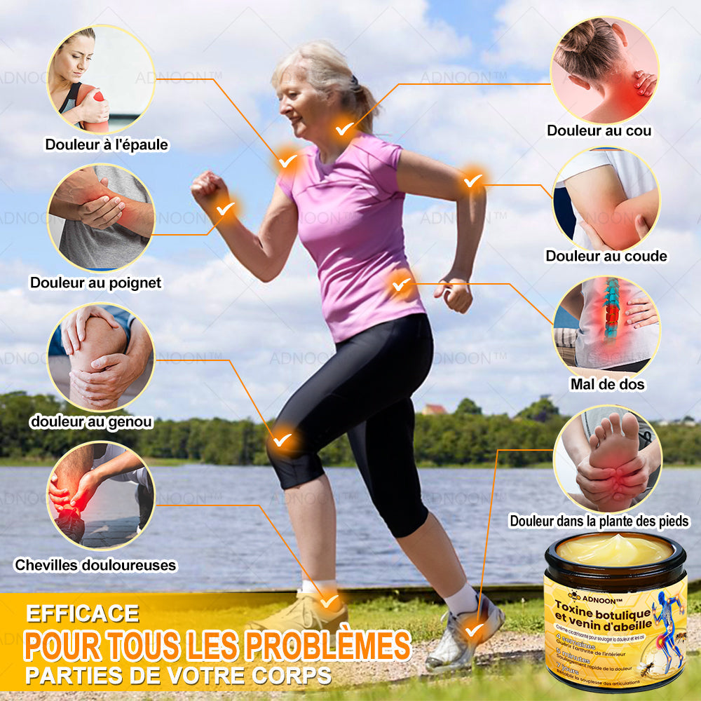 ADNOON®  Crème de guérison des os et de soulagement de la douleur au Botox et venin d'abeille