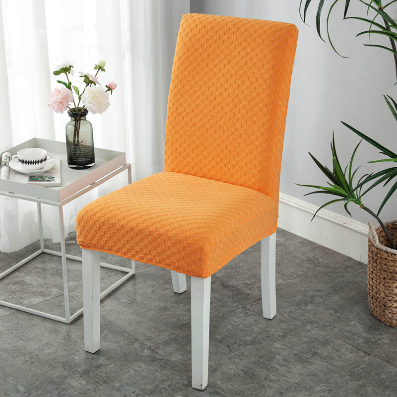 Square Jacquard Dining Room Chair Cover