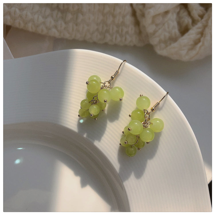 Green Grape Earrings