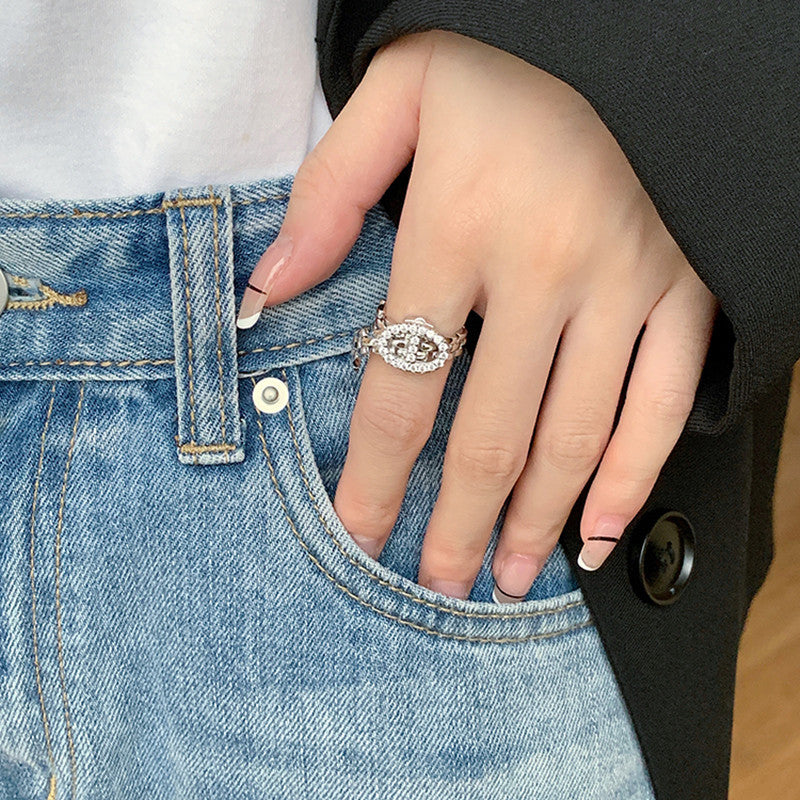 Adjustable Strap Zirconia Ring