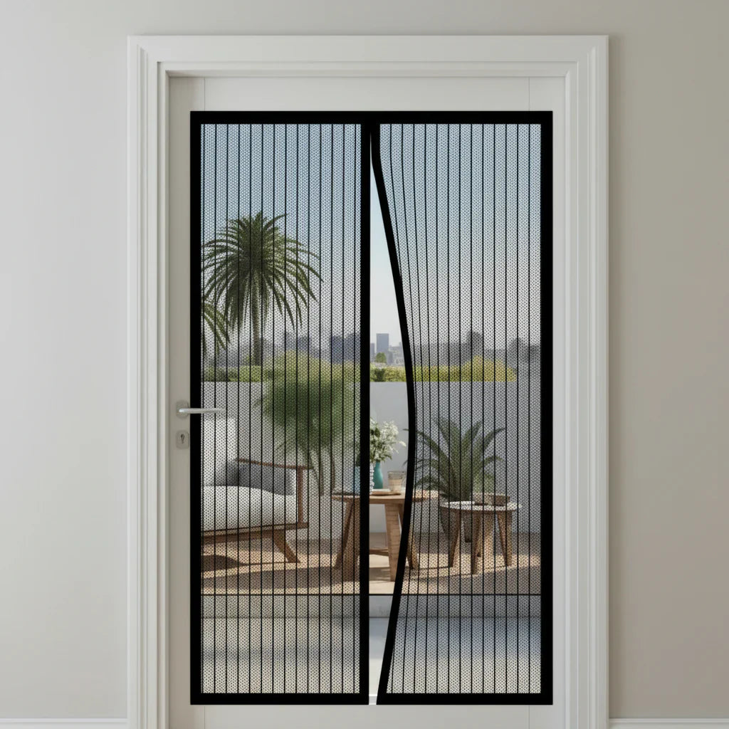 BUGBLOCK – Magnetic Hands-Free Door Mesh Curtain