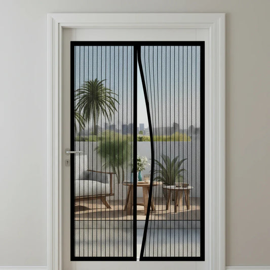 BUGBLOCK – Magnetic Hands-Free Door Mesh Curtain