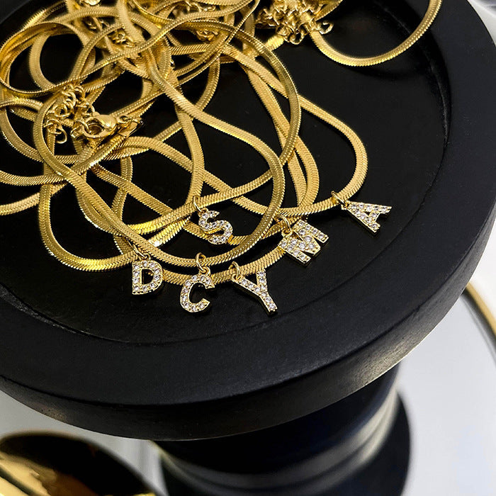 French Style Letter Necklace