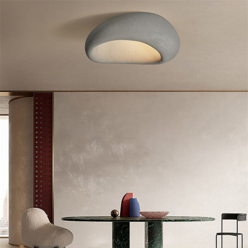 Modern Resin Ceiling Light Fixtures with 3-Color Lights