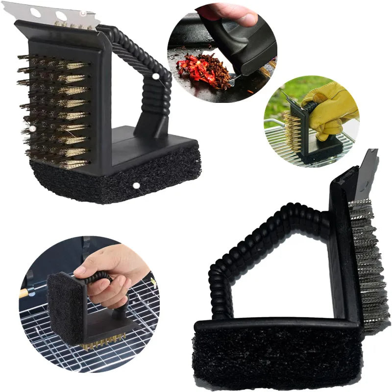 3 in 1 Right Angle Barbecue Grill Brush