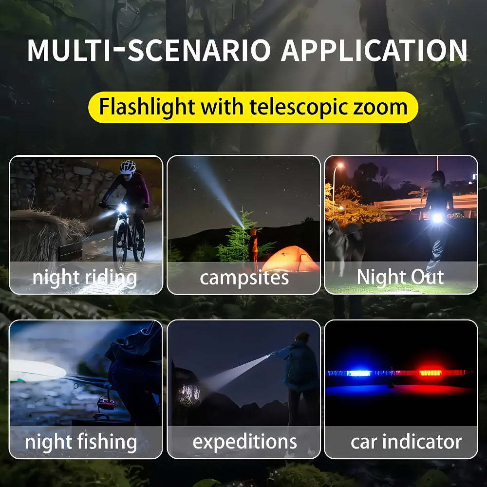 LED Rechargeable Hunting Gear Torch Light
