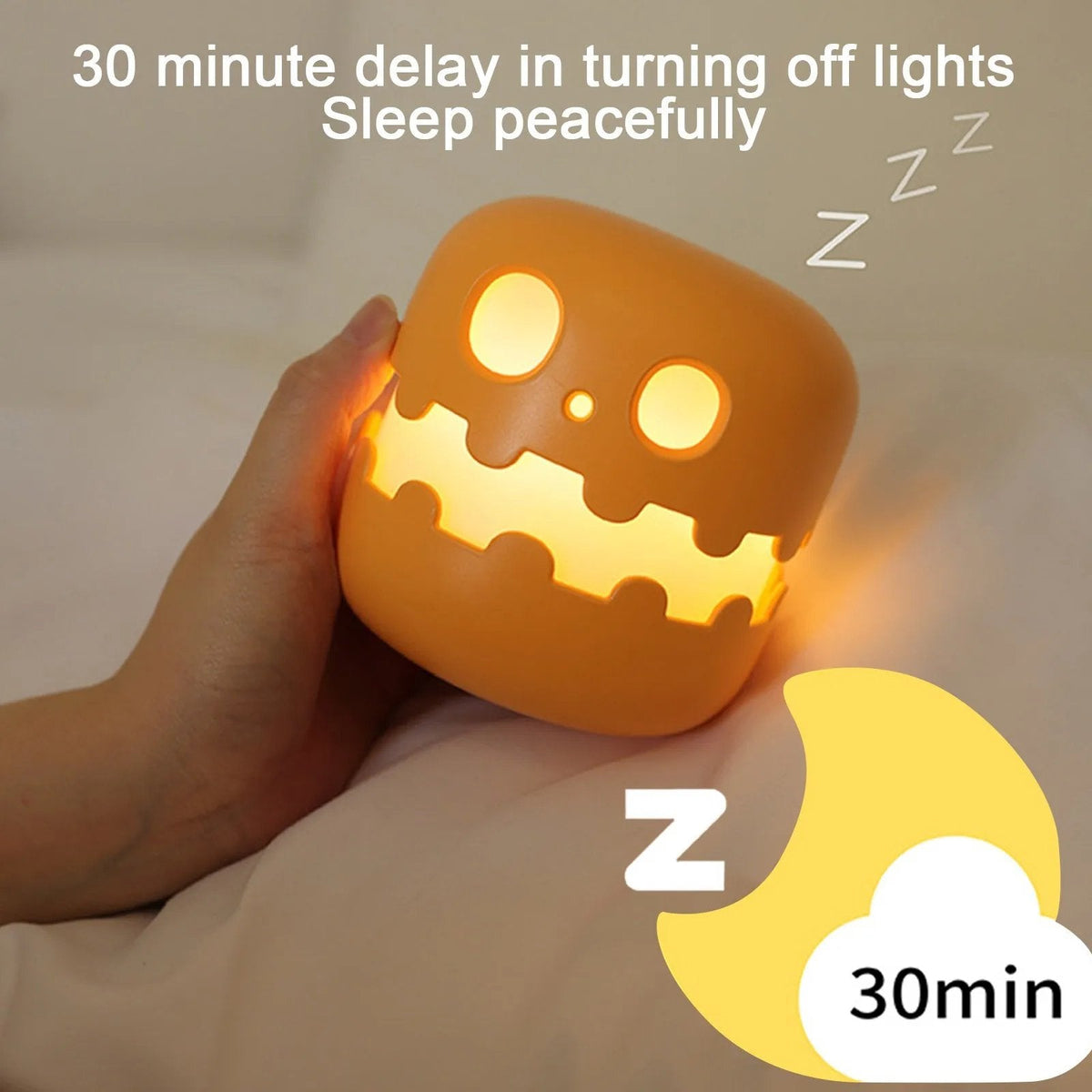 Halloween Pumpkin Night Light - Fun and Creative Gift, Ambiance Lamp