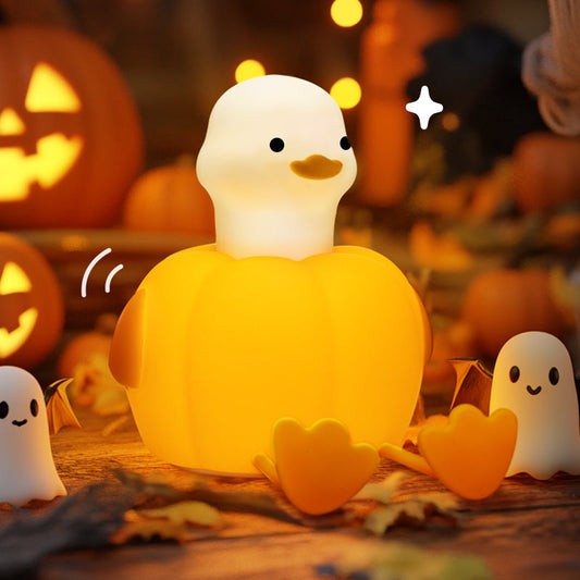 avichic Pumpkin Duck Night Light Colorful Sleep Gift
