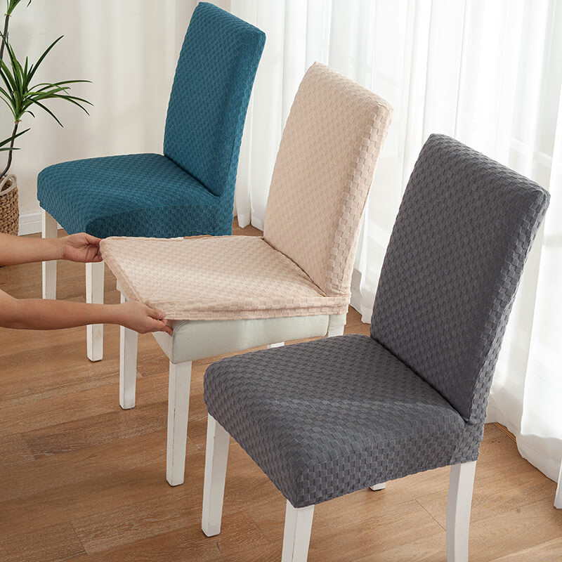 Square Jacquard Dining Room Chair Cover