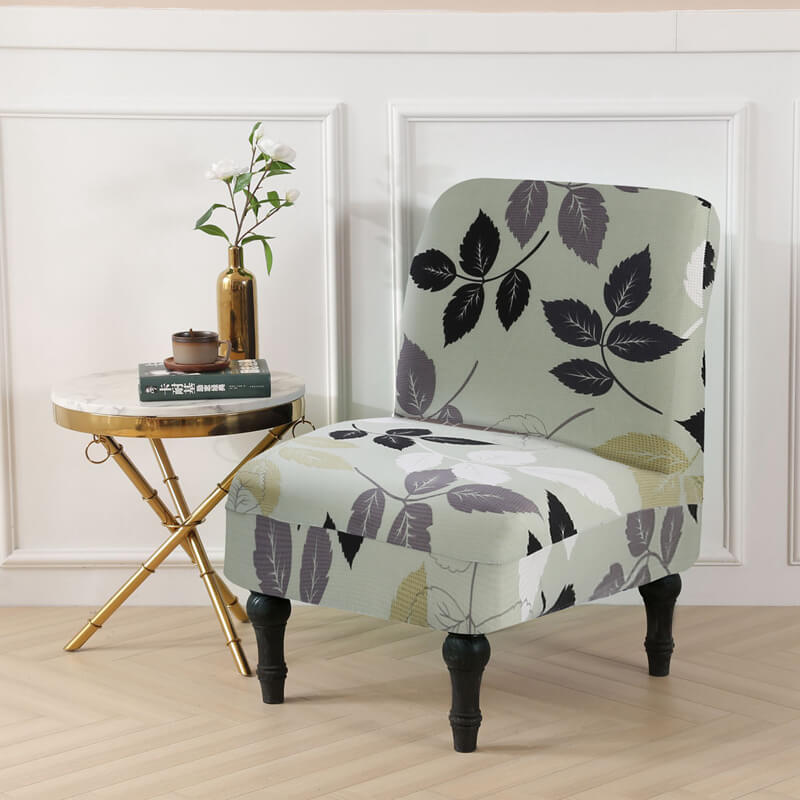 Armless Accent Chair Slipcover, Stretch Sofa Furniture Protector Covers
