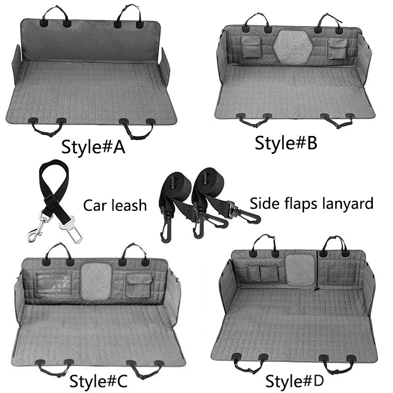 Waterproof Dog Car Seat Cover with Mesh Window
