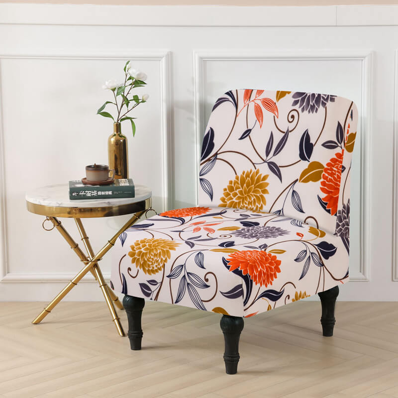 Armless Accent Chair Slipcover, Stretch Sofa Furniture Protector Covers