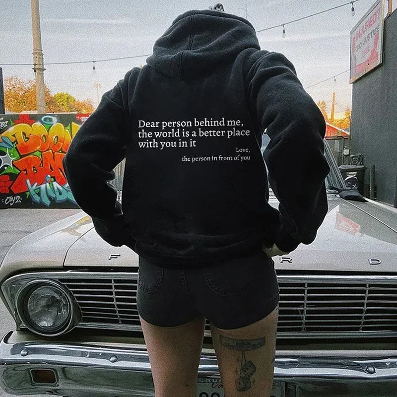 Hope Hoodie 'Dear Person Behind Me'