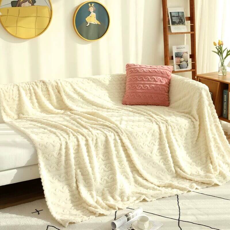 Soft Warm Faux Fur Sofa Covers , Throws Blankets Sofa Slipcovers for Dogs Pet Couch Protector