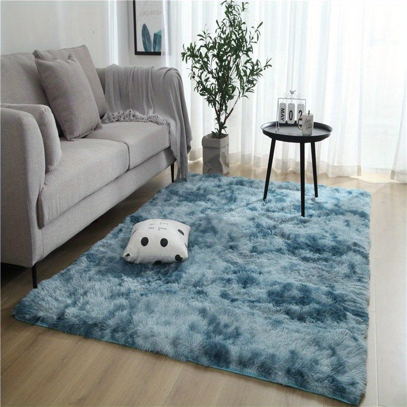 Soft Plush Area Rug – Non-Slip Fuzzy Shaggy Bedside & Living Room Carpet