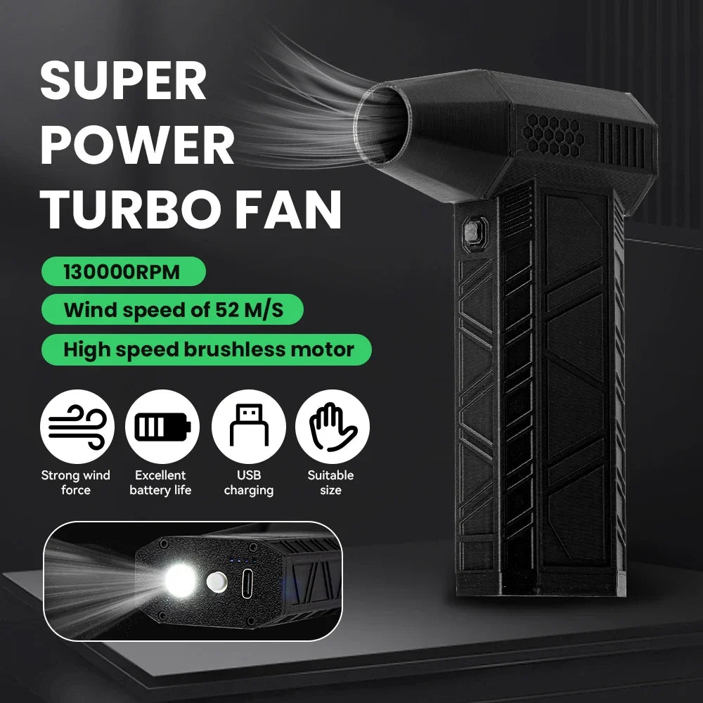 Mini Turbo Jet Fan Electric Air Vacuum Cleaner