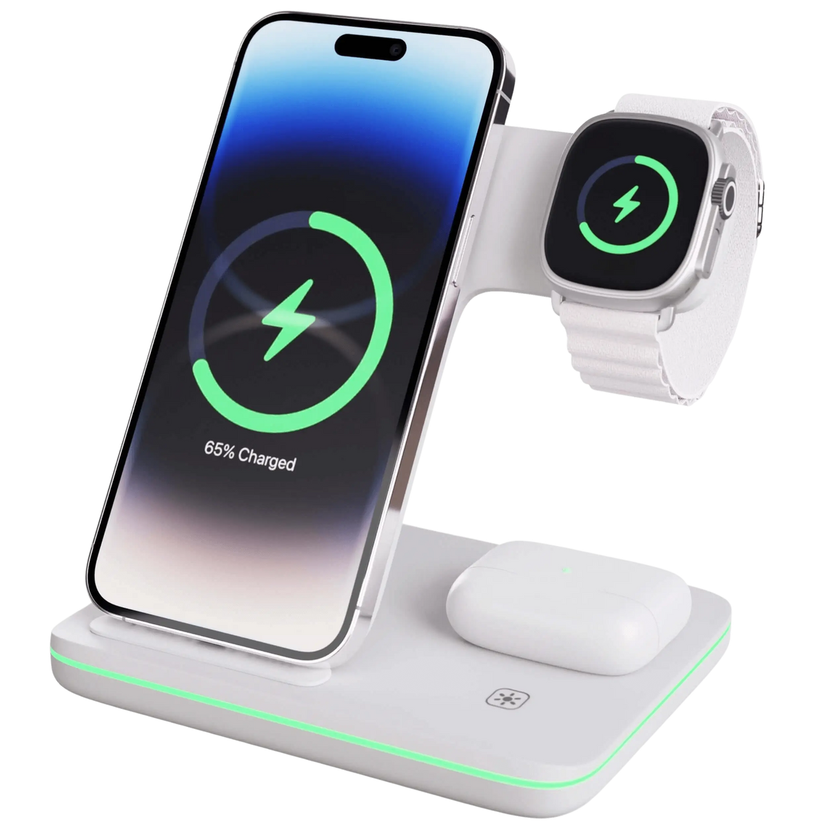 3-in-1 Wireless Charger for iPhone, Apple Watch & AirPods