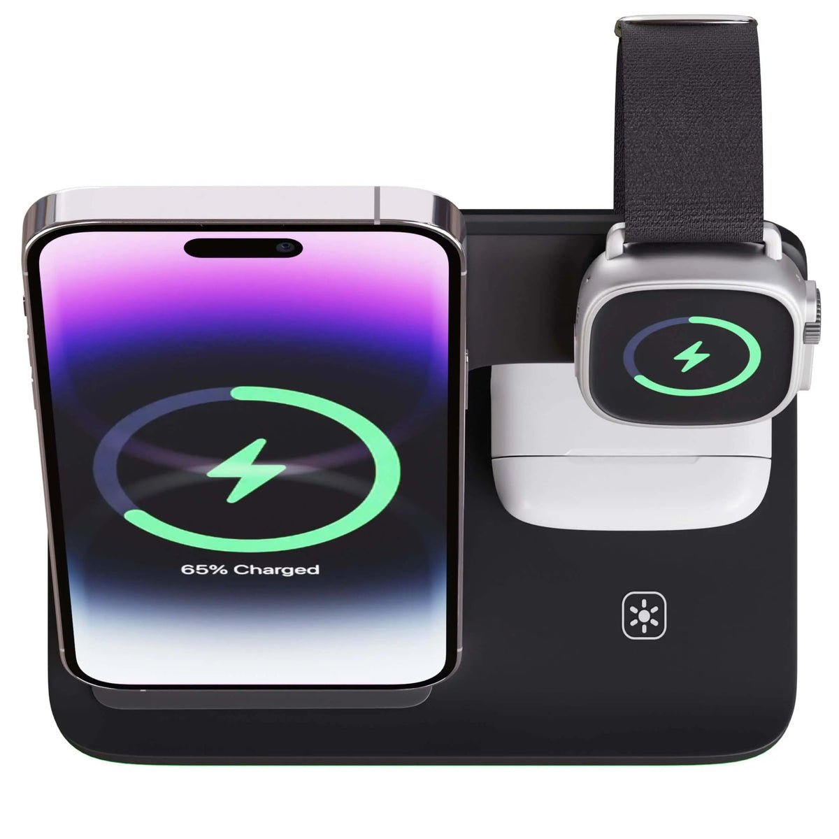 3-in-1 Wireless Charger for iPhone, Apple Watch & AirPods