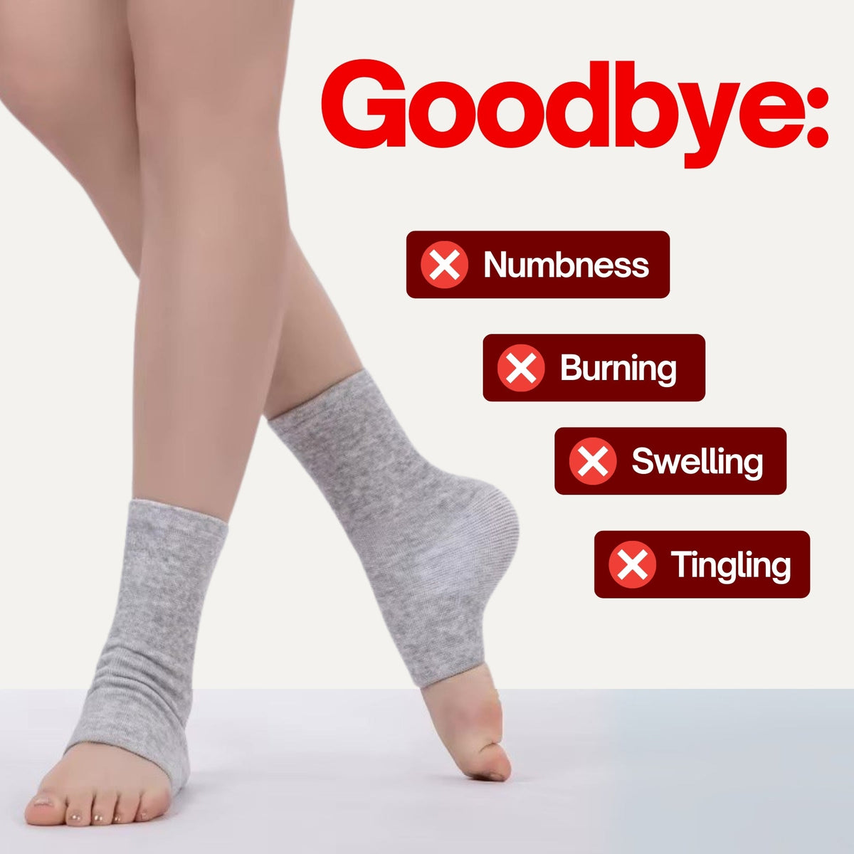Avichic Bamboo Foot Sleeves – Soft Anti-Fatigue Support