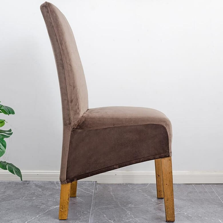 Stretch Velvet XL Size Dining Chair Covers