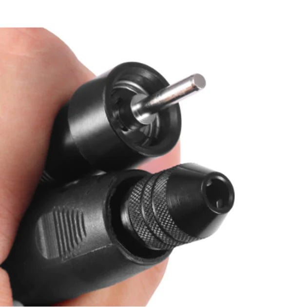 Flexible shaft extension for mini electric belt sander